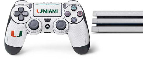 University of Miami White Jersey PS4 Pro Bundle Skin