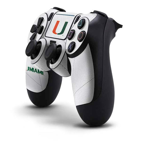 University of Miami White Jersey PS4 Pro/Slim Controller Skin