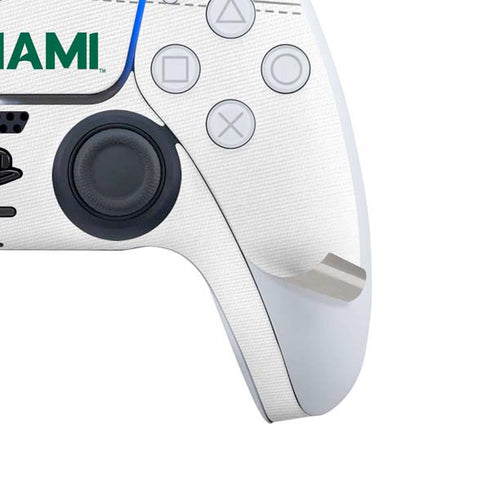 University of Miami White Jersey PS5 Controller Skin
