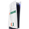 University of Miami White Jersey PS5 Digital Edition Console Skin