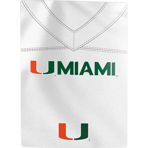 University of Miami White Jersey PS5 Digital Edition Console Skin