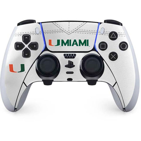 University of Miami White Jersey PlayStation PS5 Skins
