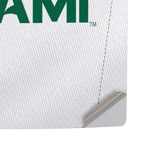 University of Miami White Jersey PS5 Pro Disk Console Skin