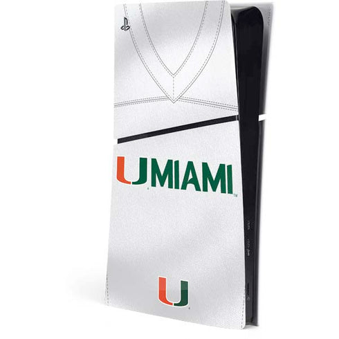 University of Miami White Jersey PlayStation PS5 Skins