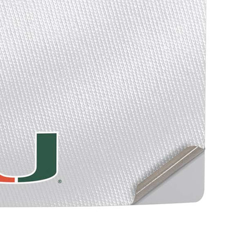 University of Miami White Jersey PS5 Slim Digital Edition Console Skin