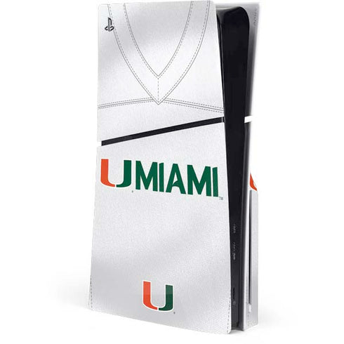 University of Miami White Jersey PlayStation PS5 Skins