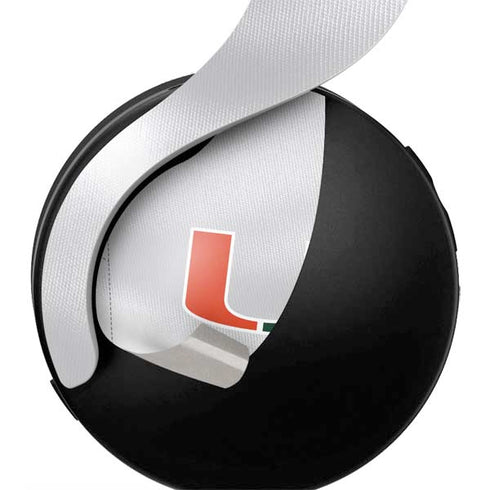 University of Miami White Jersey PULSE 3D Wireless Headset for PS5 Skin