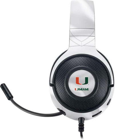 University of Miami White Jersey Razer Kraken X Skin