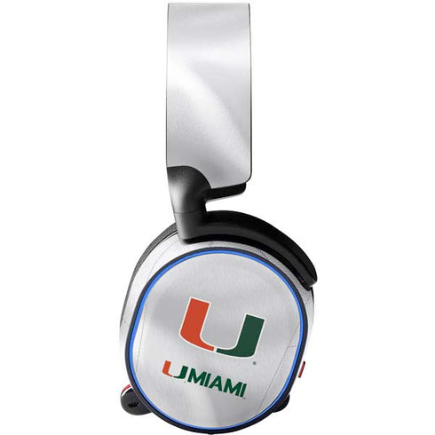 University of Miami White Jersey SteelSeries Arctis 5 Skin