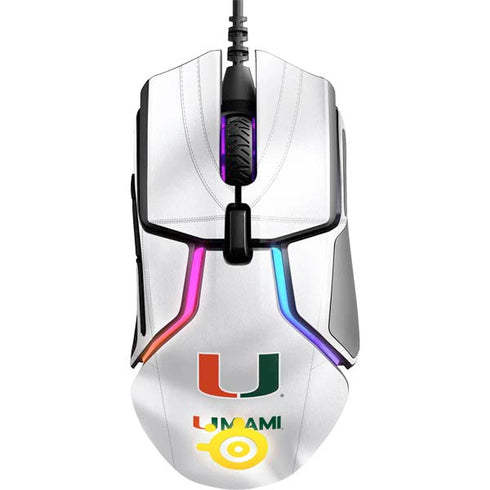 University of Miami White Jersey SteelSeries Rival 600 Gaming Mouse Skin