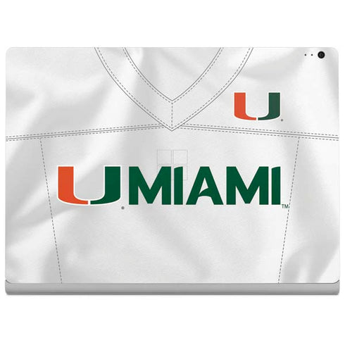 University of Miami White Jersey Surface Book 2 13.5in Skin