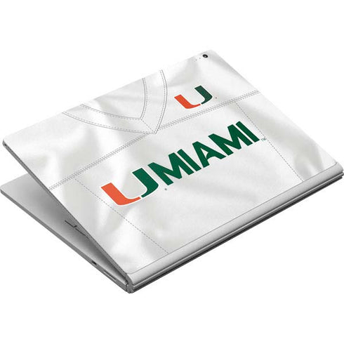 University of Miami White Jersey Surface Book Skin