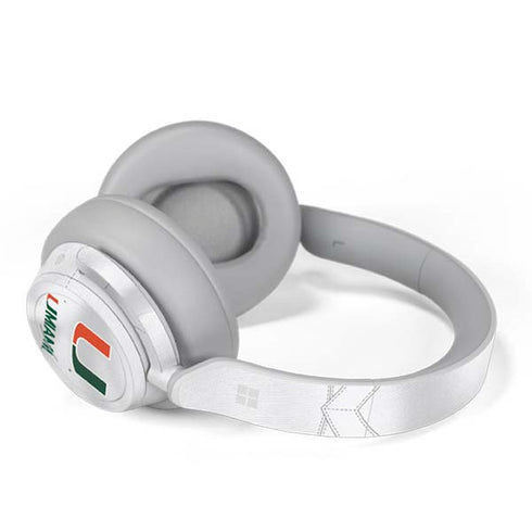 University of Miami White Jersey Surface Headphones Skin