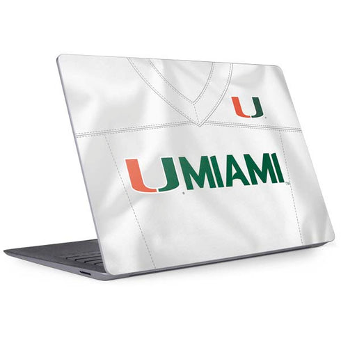University of Miami White Jersey Surface Laptop 3 13.5in Skin