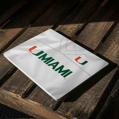 University of Miami White Jersey Surface Laptop 3 13.5in Skin