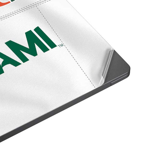 University of Miami White Jersey Surface Laptop 7 13.8in Skin