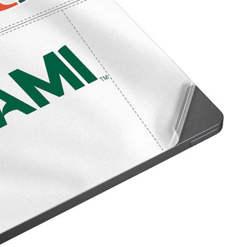 University of Miami White Jersey Surface Laptop 7 15in Skin