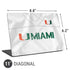 University of Miami White Jersey Universal Laptop 11in (8.8 x 6.2in) Skin