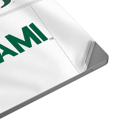University of Miami White Jersey Universal Laptop 11in (8.8 x 6.2in) Skin
