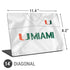 University of Miami White Jersey Universal Laptop 14in (11.4 x 8.2in) Skin