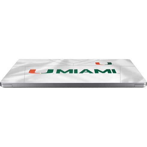 University of Miami White Jersey Laptop Skins