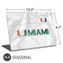 University of Miami White Jersey Universal Laptop 16.6in (13.4 x 9.7in) Skin