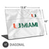 University of Miami White Jersey Universal Laptop 17in (13.8 x 10in) Skin