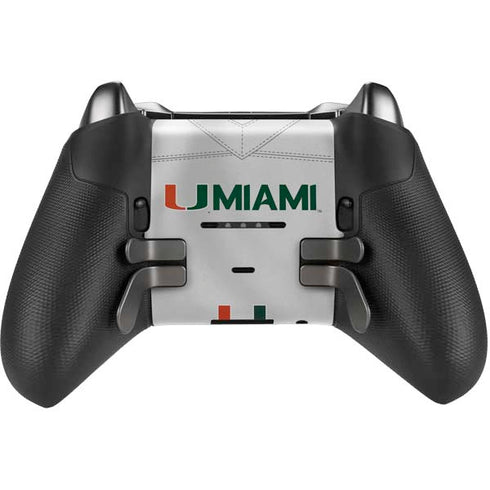 University of Miami White Jersey Xbox Elite Wireless Controller Series 2 Skin