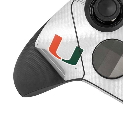 University of Miami White Jersey Xbox Elite Wireless Controller Series 2 Skin