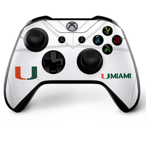 University of Miami White Jersey Xbox One X Bundle Skin