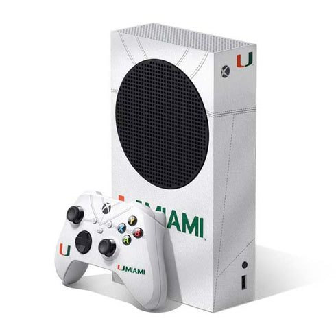 University of Miami White Jersey Xbox Series S Bundle Skin