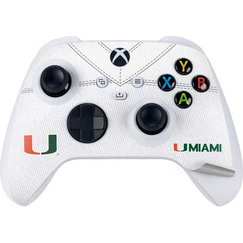 University of Miami White Jersey Xbox Series S Bundle Skin