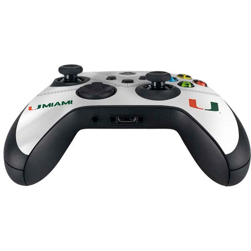 University of Miami White Jersey Xbox Series X Controller Skin