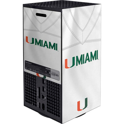 University of Miami White Jersey XBox Series X Digital Edition Bundle Skin