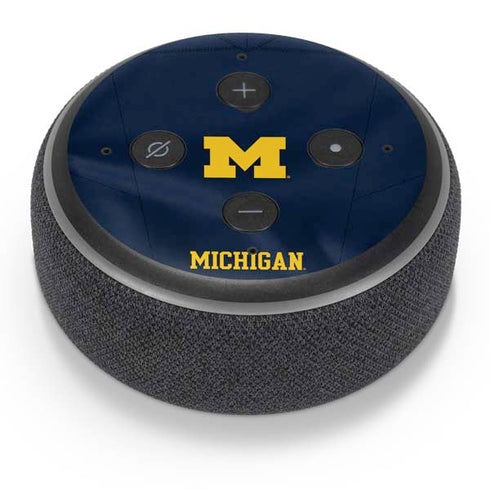 University of Michigan Blue Jersey Amazon Echo Dot Skin