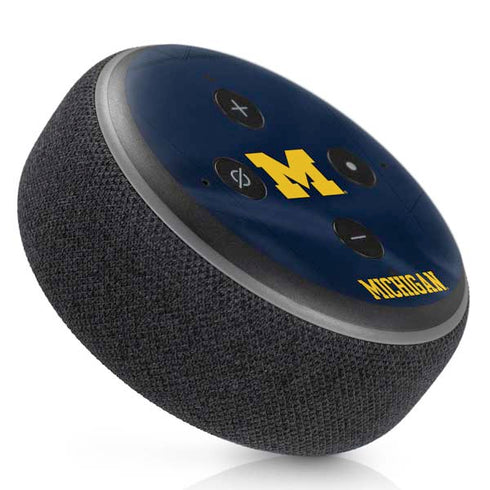 University of Michigan Blue Jersey Amazon Echo Dot Skin