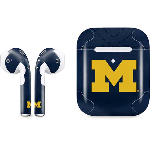 University of Michigan Blue Jersey Apple AirPods 2 Skin