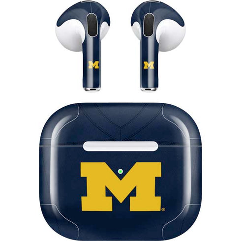 University of Michigan Blue Jersey Apple AirPods (3rd Gen 2021) Skin