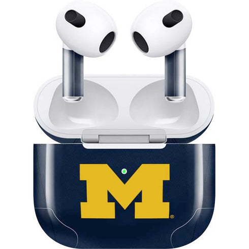 University of Michigan Blue Jersey Apple AirPods (3rd Gen 2021) Skin