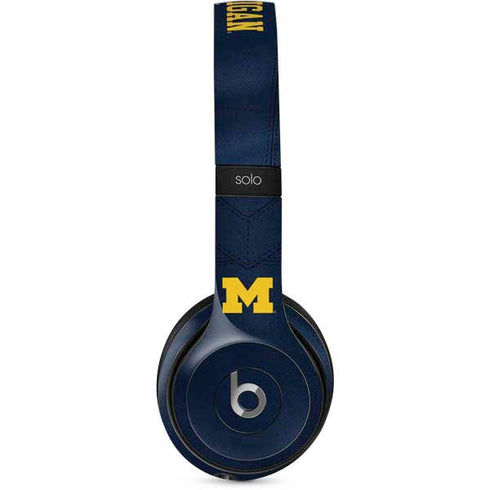 University of Michigan Blue Jersey Beats Solo 2 Wired Skin