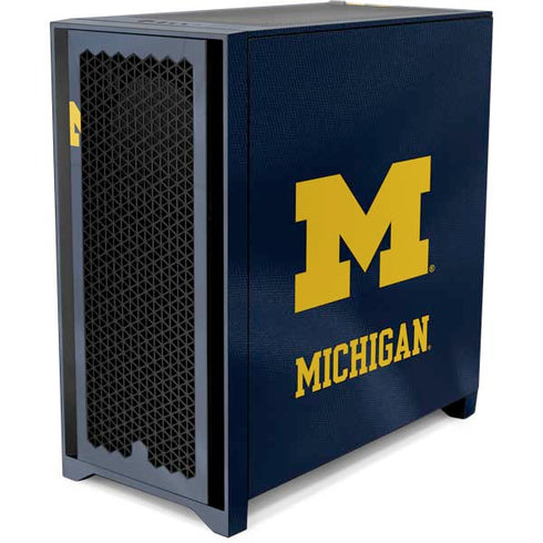 University of Michigan Blue Jersey Corsair 4000D Tempered Glass Mid-Tower ATX Case Skin