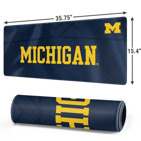 University of Michigan Blue Jersey Gaming Mouse Pad