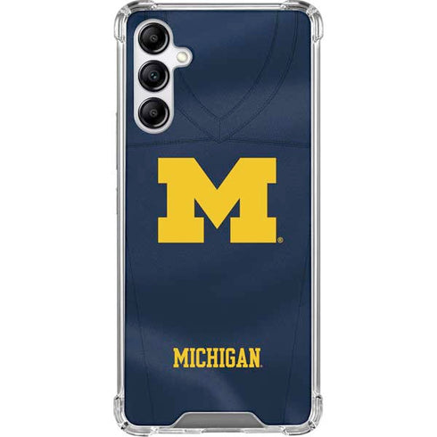 University of Michigan Blue Jersey Gabb Phone 4 Clear Case