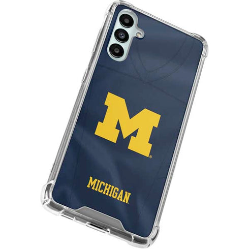 University of Michigan Blue Jersey Galaxy A14 5G Clear Case