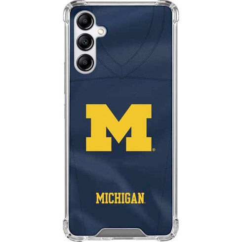 University of Michigan Blue Jersey Galaxy A15 5G Clear Case