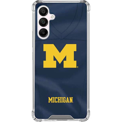 University of Michigan Blue Jersey Galaxy A16 5G Clear Case