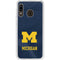 University of Michigan Blue Jersey Galaxy A20 Clear Case
