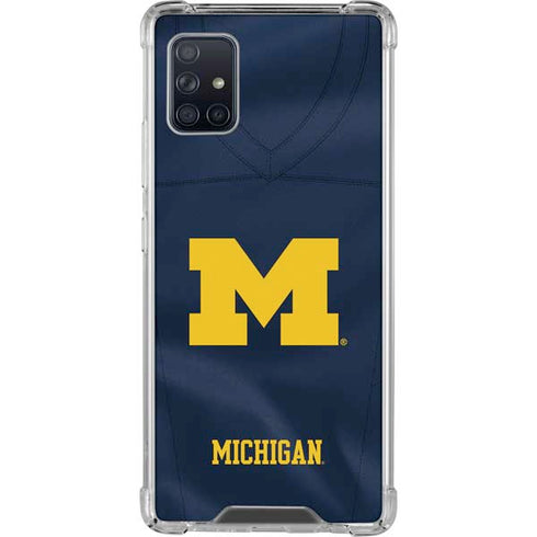 University of Michigan Blue Jersey Galaxy A51 5G Clear Case