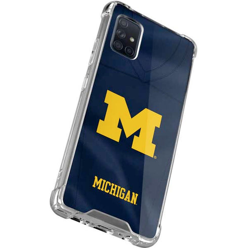 University of Michigan Blue Jersey Galaxy A51 5G Clear Case