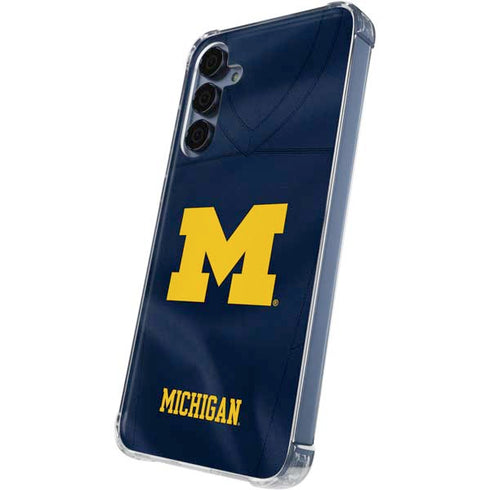 University of Michigan Blue Jersey Galaxy A55 5G Clear Case